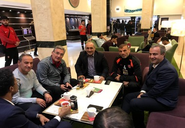 حضور گرشاسبی در اردوی پرسپولیس + عکس
