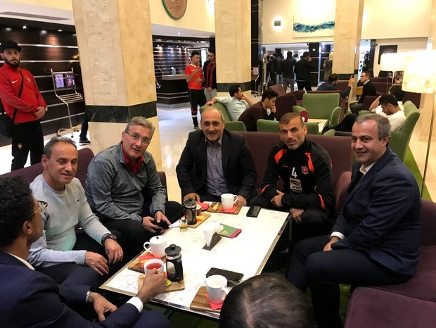 حضور گرشاسبی در اردوی پرسپولیس + عکس

