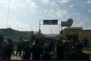تجمع اعتراضی مردم صیدون -باغملک در خوزستان  صیدون فاقد هر گونه امکانات رفاهی است