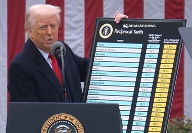 جنگ ترامپ علیه اقتصاد جهان آغاز شد + لیست تعرفه ها/  تعرفه‌های جدید ترامپ چیست؟