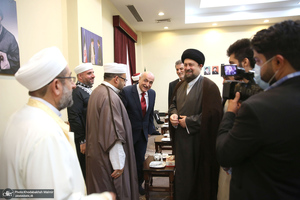 دیدارجمعی از علمای اهل سنت کشور سوریه با سید حسن خمینی