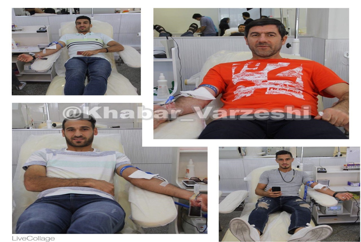  پرسپولیسی ها خون اهدا کردند+ عکس