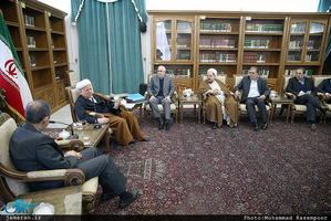 دیدار رئیس و معاونین مرکز تحقیقات استراتژیک مجمع تشخیص مصلحت نظام با آیت الله هاشمی رفسنجانی