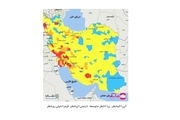 اسامی شهر‌های ممنوعه برای سفرهای نوروزی 1400 در هفتم فروردین 1400 + نقشه رنگ بندی استان ها