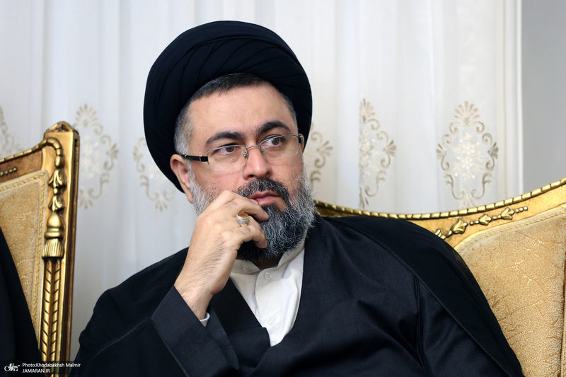 حضور سیدحسن خمینی در منزل شهید باقری