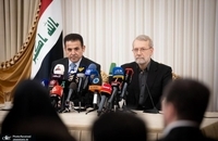 نشست خبری مشترک علی لاریجانی با قاسم الاعرجی، مشاور امنیت ملی جمهوری عراق (8)