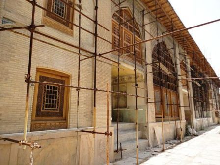 اجرای چهارمین مرحله مرمت عمارت دیوانخانه دوره زندیه در شیراز