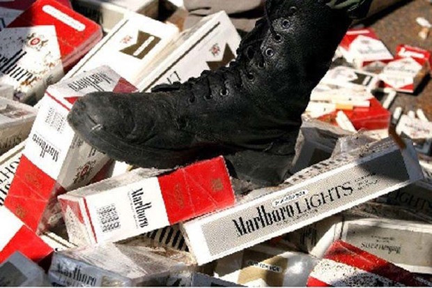 قاچاقچی سیگار در قزوین 870 میلیون ریال جریمه شد