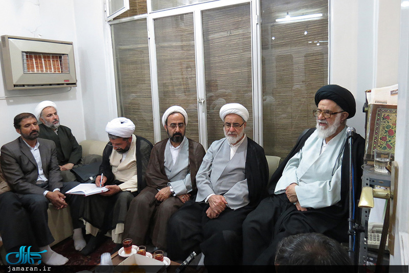 دیدار اعضای موسسه تنظیم و نشر آثار امام خمینی(س) نمایندگی قم با جمعی از مراجع و علما