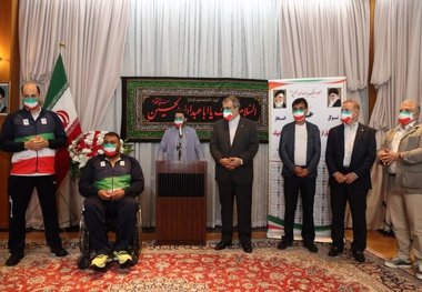 تجلیل از مدال‌آوران و ورزشکاران پارالمپیک در محل سفارت ایران در توکیو
