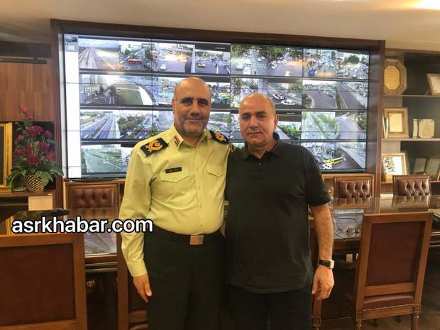 پرویز پرستویی با فرمانده پلیس تهران دیدار کرد+ عکس
