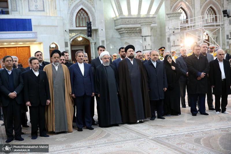 تجدید میثاق رئیس جمهور و اعضای هیأت دولت با آرمان‌های حضرت امام(س)