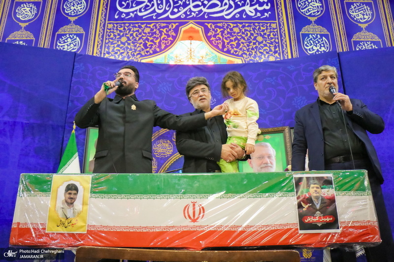 مراسم بزرگداشت شهید علی لاریجانی در حرم حضرت معصومه (س)