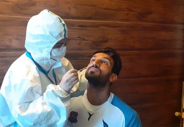 اعضای تیم نساجی تست کرونا دادند + تصاویر
