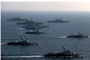 رژه یگان‌های نیروی دریایی ارتش بر پهنه آبهای آزاد شمال اقیانوس هند