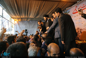 دومین روز سفر سید علی خمینی به استان خوزستان(آبادان و شلمچه)