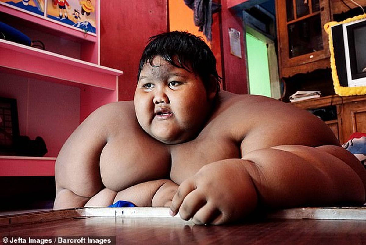 چاق ترین پسر جهان به آرزویش رسید+ عکس