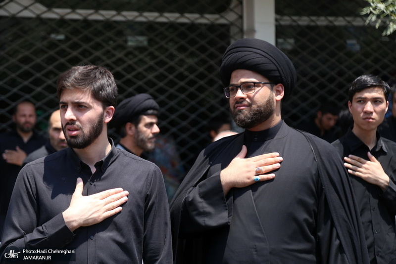 دسته عزای شهادت امام صادق(ع) با حضور آیت الله العظمی وحید خراسانی