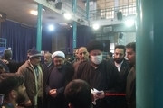 حضور سید حسن خمینی در حسینیه جماران برای شرکت در انتخابات مجلس و مجلس خبرگان