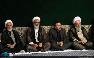 مراسم عزاداری شب تاسوعای حسینی با حضور رهبر معظم انقلاب اسلامی