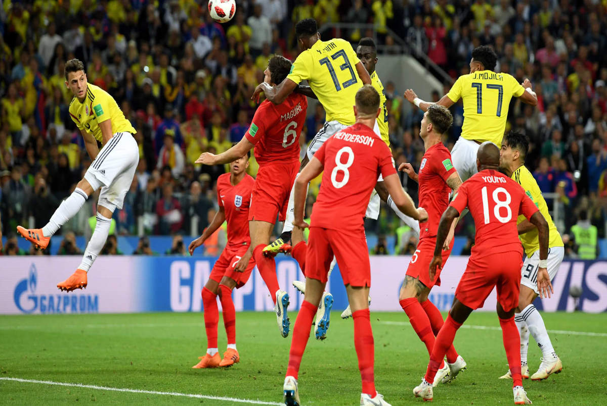 رکوردهایی که در بازی انگلیس و کلمبیا برجای ماند