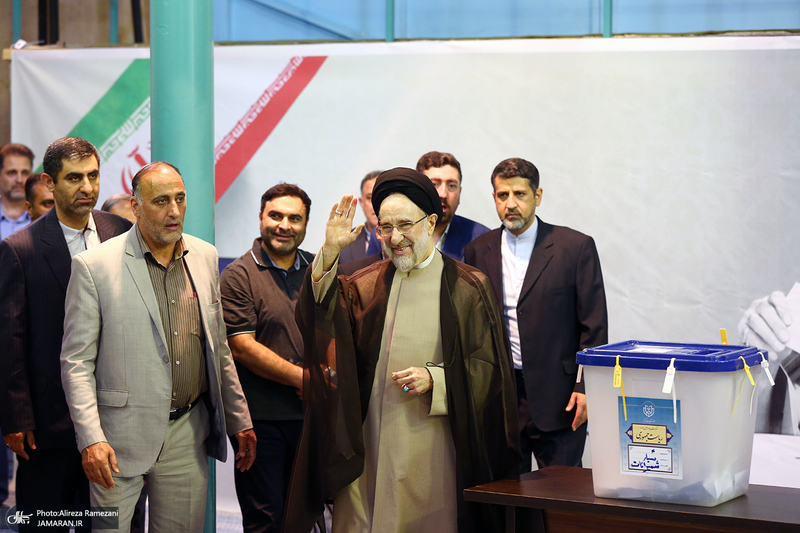 حضور سید محمد خاتمی در انتخابات ریاست جمهوری چهاردهم