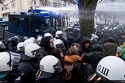 درگیری پلیس و مخالفان ضد راست افراطی در آلمان+ تصاویر
