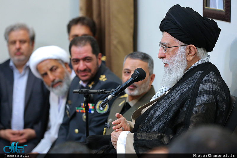 دیدار فرماندهان قرارگاه پدافند هوایی خاتم‌الانبیاء(ص) ارتش با رهبر معظم انقلاب