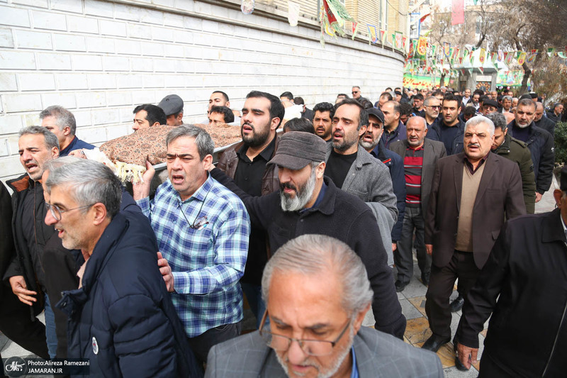 مراسم تشییع پیکر سردار حاج رضا خانی