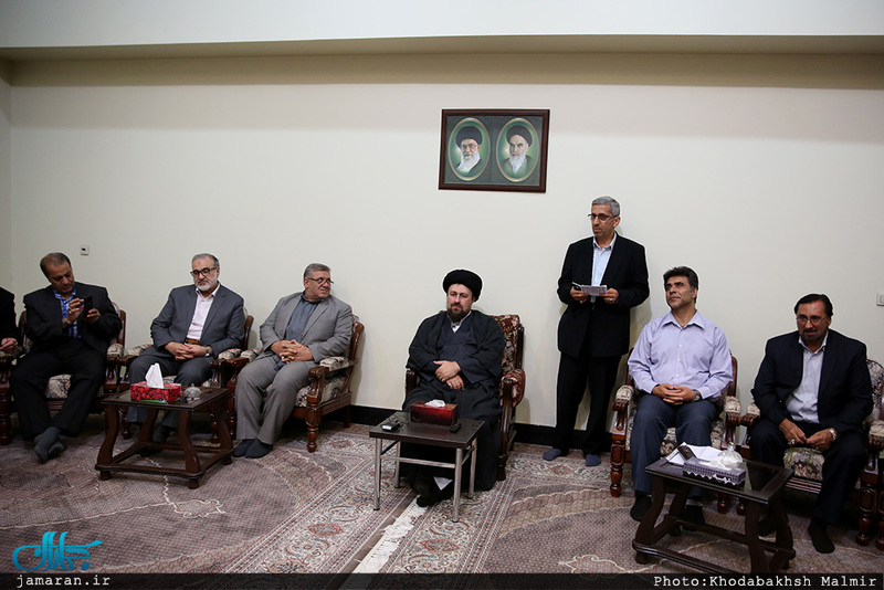 دیدار جمعی از پیشکسوتان سپاه حفاظت با سید حسن خمینی