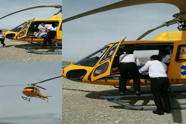 یک کشته و ۳ زخمی در سانحه جاده مهران  بالگرد اورژانس هوایی ایلام امروز 3 باربه هوا برخاست