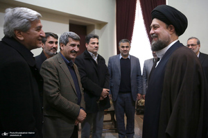 دیدار رییس دانشگاه آزاد اسلامی با سید حسن خمینی