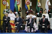 تصاویر/ حواشی دیدنی مراسم تحلیف رئیس جمهور کلمبیا