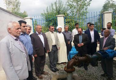 بهره برداری از 2طرح آبرسانی روستایی در تنکابن
