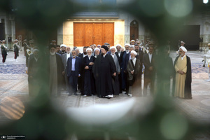 مراسم تجدید میثاق رئیس و کارکنان قوه قضاییه با آرمان های امام؛