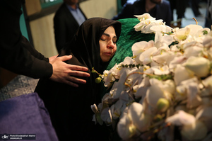 مراسم تشییع آیت الله سید مهدی امام جمارانی (ره) از حسنیه جماران