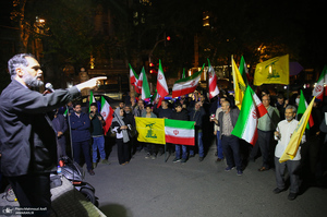 کارزار محاکمه عوامل آمریکایی - صهیونی در حمله به کودکان میناب در مقابل دفتر سازمان ملل