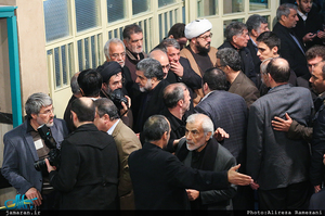 مراسم وداع با پیکر آیت الله هاشمی رفسنجانی(ره) در حسینیه جماران