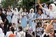 تصاویر/ تظاهرات دانش آموزی