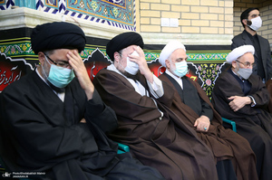 مراسم تشییع پیکر آیت الله ری شهری (ره) از حسینیه کوثر (س)