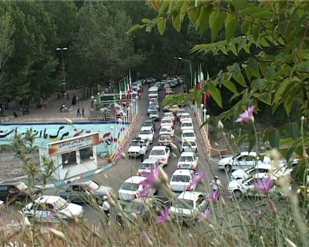 افزایش تردد خودروهای ورودی به مشگین شهر در تعطیلات نوروز