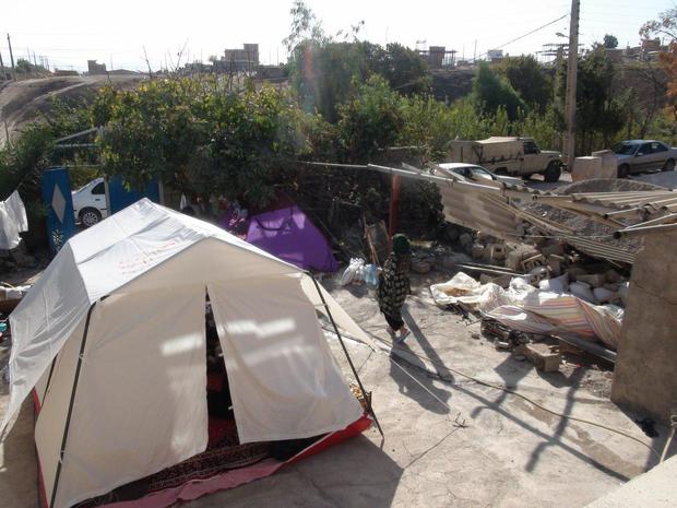 چادر نیاز اصلی زلزله زدگان ازگله است