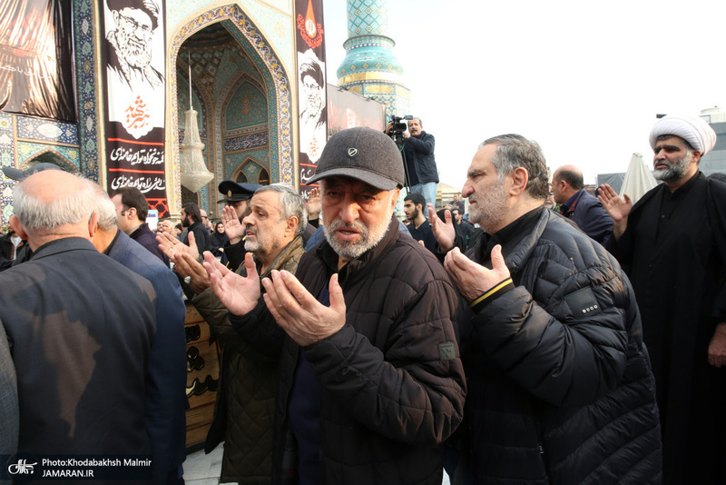 مراسم تشييع شهيد درياسالار علی شمخانی در امام زاده صالح (ع)