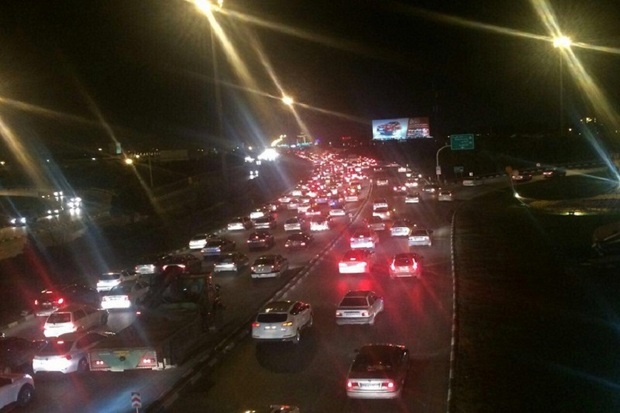ترافیک مبادی ورودی مشهد سنگین است