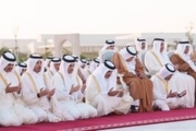 حضور رهبران کشورهای عربی در نماز عید فطر