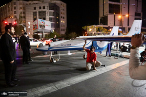 نصب و استقرار پهباد مهاجر 6 در سه راه قیطریه