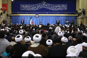 دیدار شرکت‌کنندگان در مسابقات بین‌المللی قرآن با رهبر معظم انقلاب 