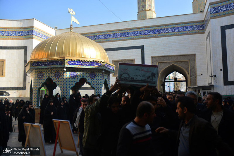 مراسم تشییع و تدفین 2 شهید گمنام در دانشگاه آزاد تهران جنوب