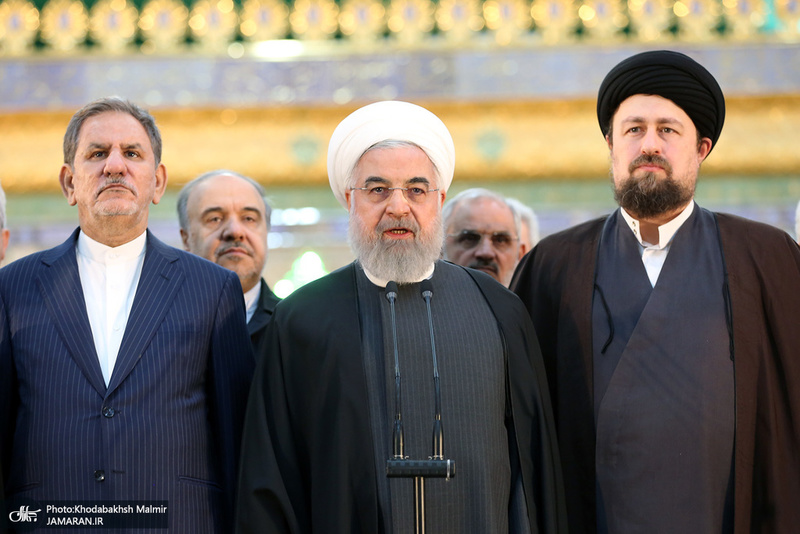 تجدید میثاق رئیس جمهور و اعضای هیأت دولت با آرمان‌های حضرت امام(س)