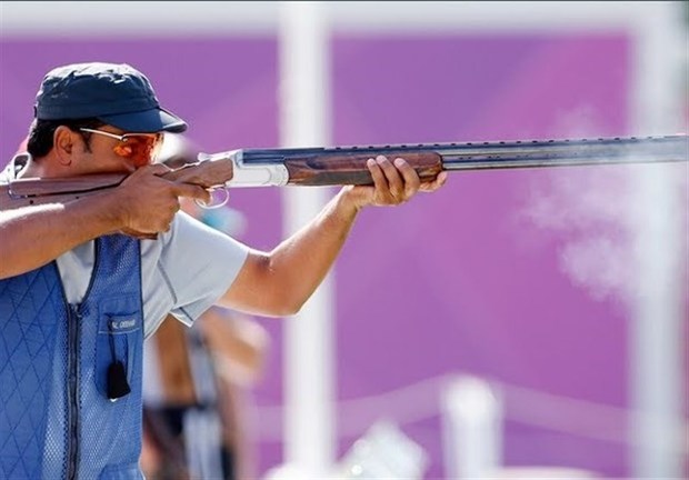 چهارمی تیم تراپ مردان در رقابت‌های تیراندازی قهرمانی آسیا
